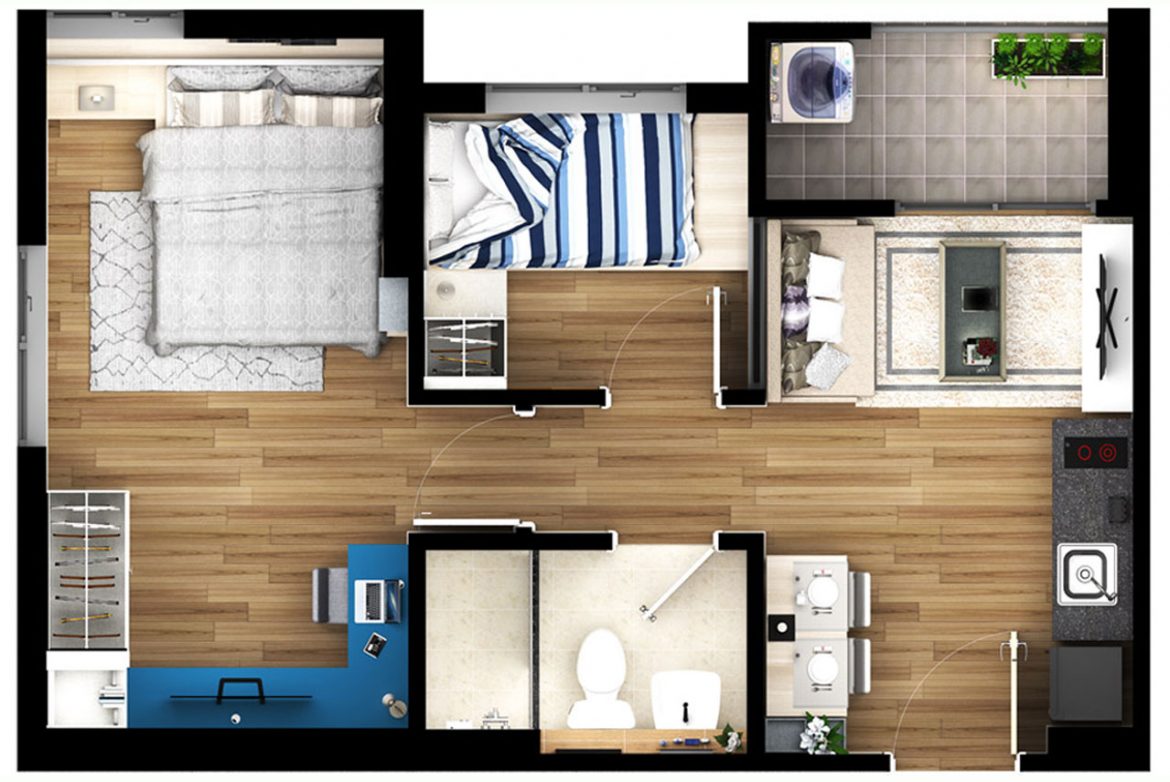 បន្ទប់ខុនដូ សម្រាប់លក់ ក្នុងខុនដូ ដឹស្តា ប៉ូឡារីស23 (លក់ចេញ)