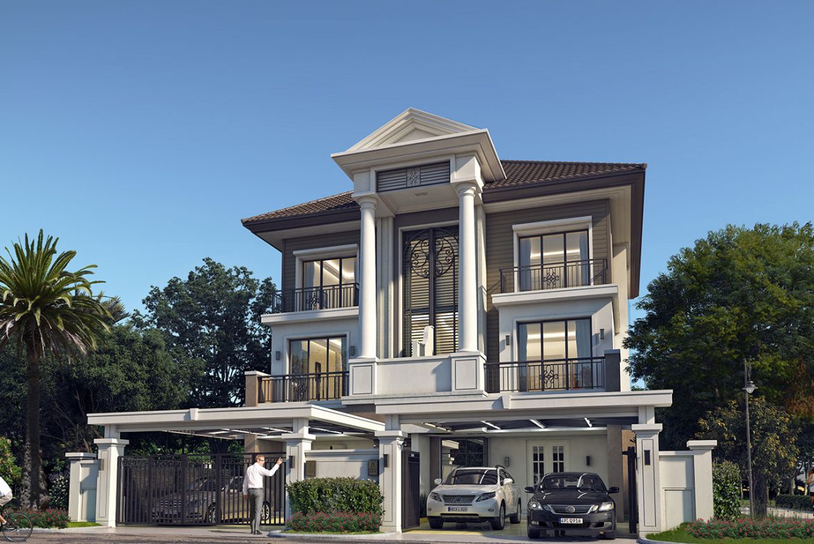 វីឡាភ្លោះ សម្រាប់លក់ក្នុងគម្រោងបុរី ប៉េង ហួត ដឹស្តាផ្លាទីនីម  រ៉ូសវីល